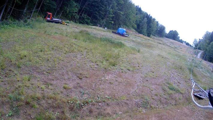 Cisiec widok na trasę wyciągu